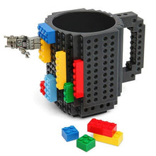 Load image into Gallery viewer, 350ml Creative Coffee Mug Travel Cup Kids Adult Cutlery Lego Mug Drink Mixing Cup Dinnerware Set for Child