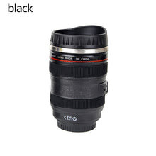 Load image into Gallery viewer, Creative DIY Durable Stainless Steel Mug Vacuum Bottle Travel Camping Coffee Cup Cup Water Coffee Tea Camera Lens Cup with lid