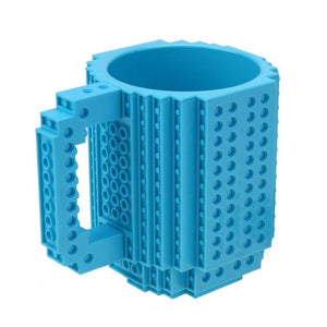 1Pc 12oz Build-On Brick Mug Type Building Blocks Coffee Cup DIY Block Puzzle Mug for LEGO Building Blocks Design Dropshipping