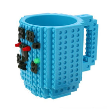 Load image into Gallery viewer, 350ml Creative Coffee Mug Travel Cup Kids Adult Cutlery Lego Mug Drink Mixing Cup Dinnerware Set for Child