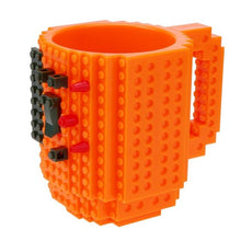 Load image into Gallery viewer, 350ml Creative Coffee Mug Travel Cup Kids Adult Cutlery Lego Mug Drink Mixing Cup Dinnerware Set for Child