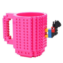Load image into Gallery viewer, 350ml Creative Coffee Mug Travel Cup Kids Adult Cutlery Lego Mug Drink Mixing Cup Dinnerware Set for Child