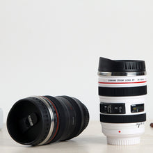 Load image into Gallery viewer, Creative DIY Durable Stainless Steel Mug Vacuum Bottle Travel Camping Coffee Cup Cup Water Coffee Tea Camera Lens Cup with lid
