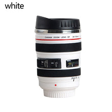 Load image into Gallery viewer, Creative DIY Durable Stainless Steel Mug Vacuum Bottle Travel Camping Coffee Cup Cup Water Coffee Tea Camera Lens Cup with lid