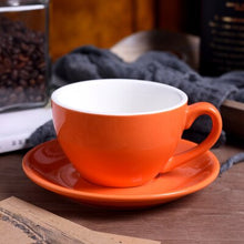 Load image into Gallery viewer, 220ml high-grade ceramic coffee cups Coffee cup set Simple European style Mug Cappuccino flower cups Latte