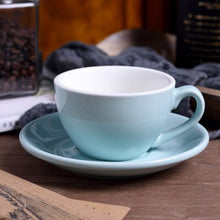 Load image into Gallery viewer, 220ml high-grade ceramic coffee cups Coffee cup set Simple European style Mug Cappuccino flower cups Latte